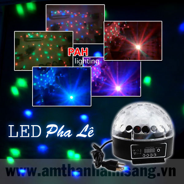 Đèn LED nhiều màu Pha Lê